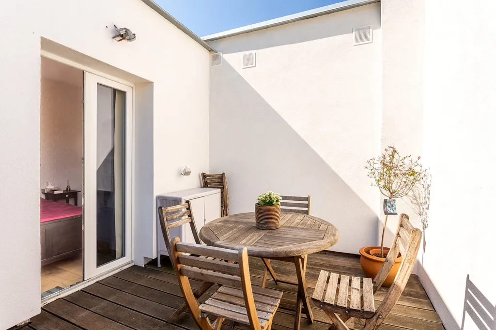 Terrasse - Appartement avec Terrasse Sud à Groenenhoek
