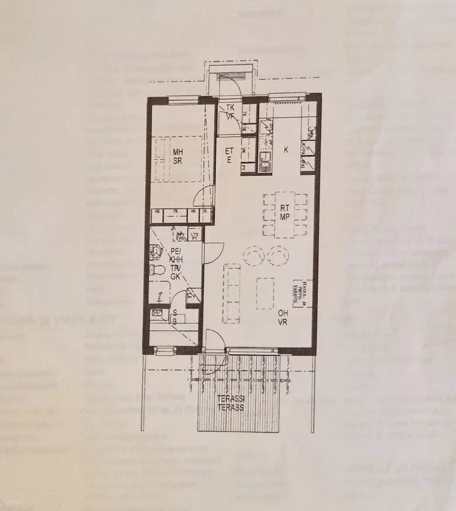 Floor Plan - Modern Flat with Sauna in Dal, Inkoo