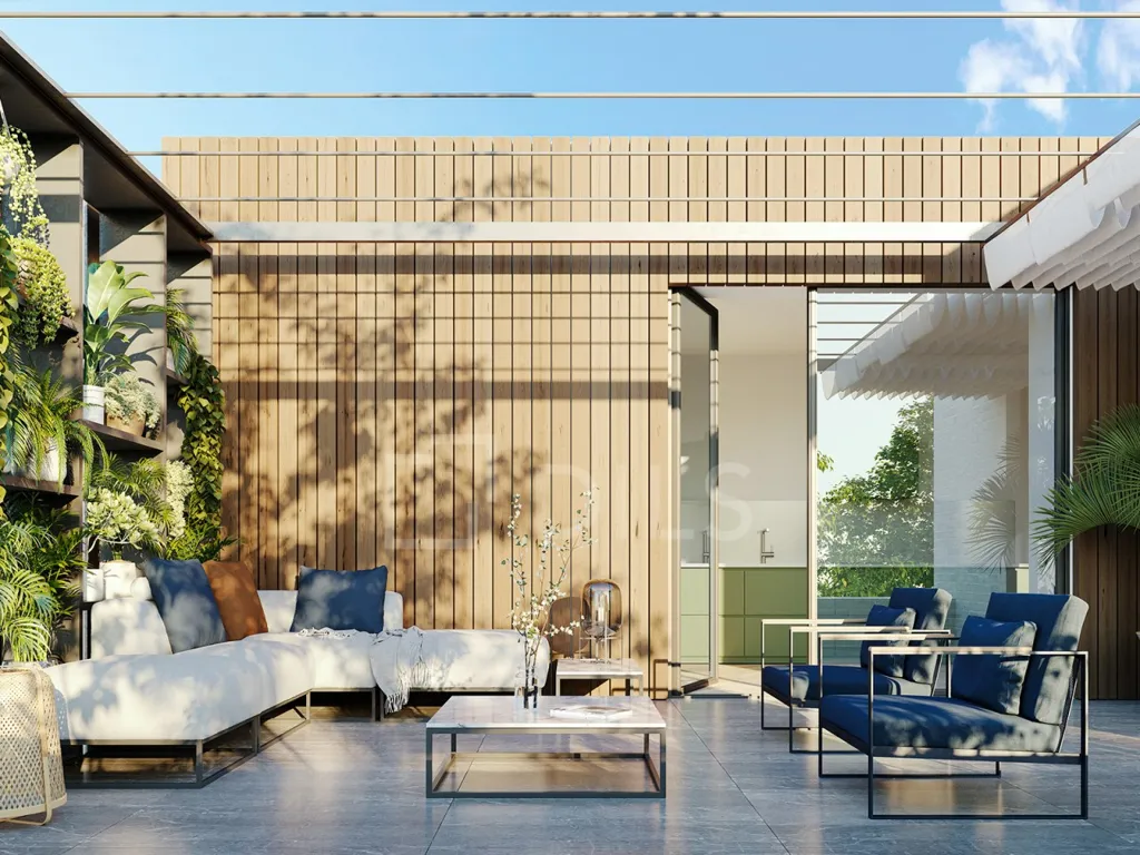 Terrasse - T3 Apartment with River View in Beato, Lisbon