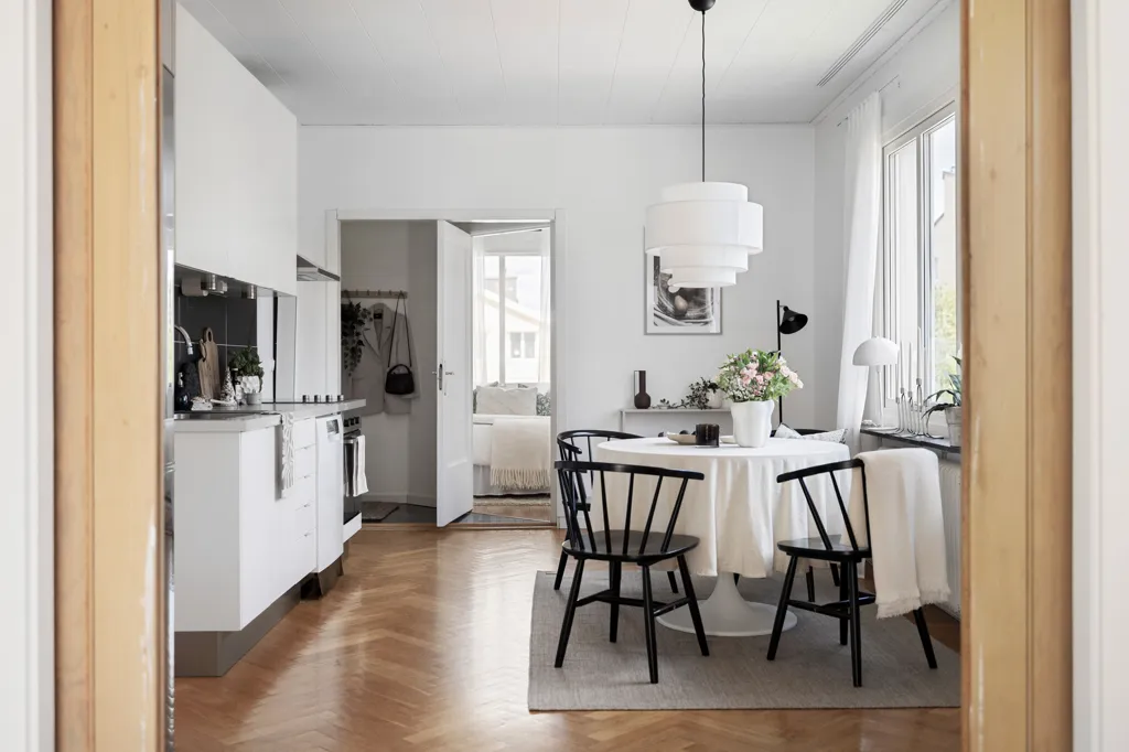 Söögituba - Charming 2-Bedroom with Central Location in Luleå