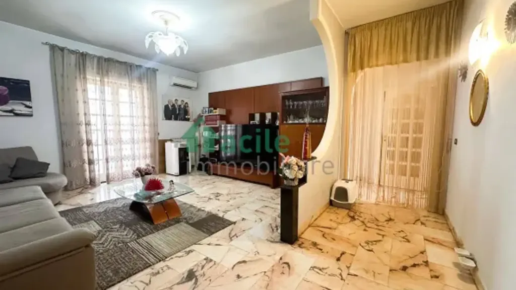 Living Room - Spacious Trilocale with Terraced Balcony in Afragola