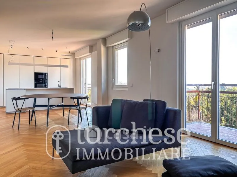 Séjour - Rustic Trilocale with Balcony in Sorisole