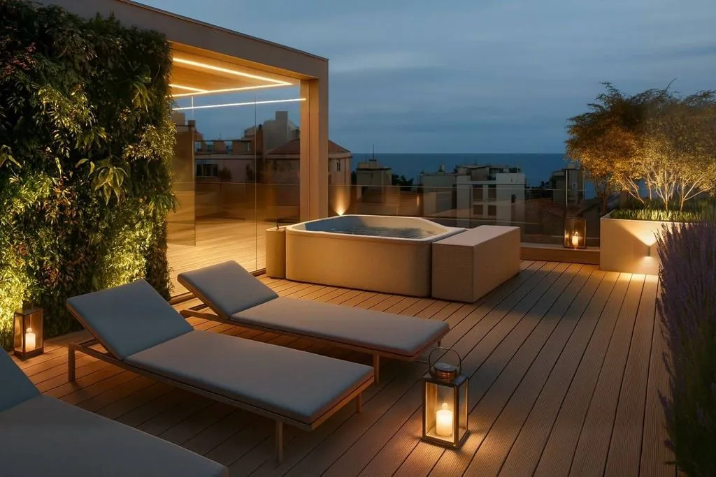 Terrasse - Luxury Penthouse with Sea View in Loano