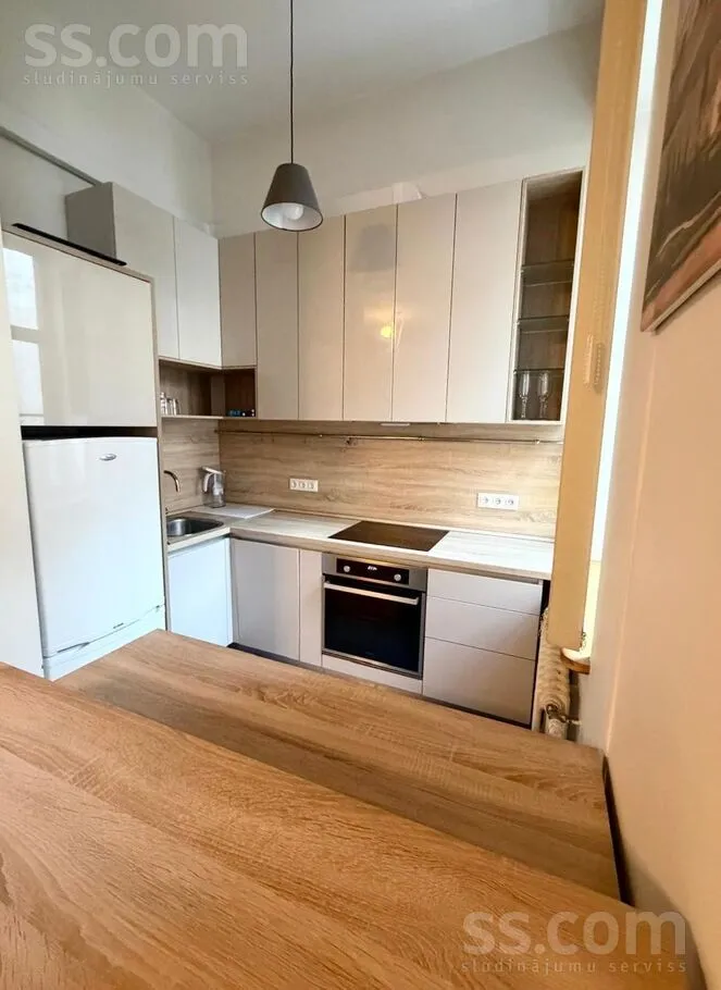 Köök - Studio Apartment with Courtyard in Riga Centre