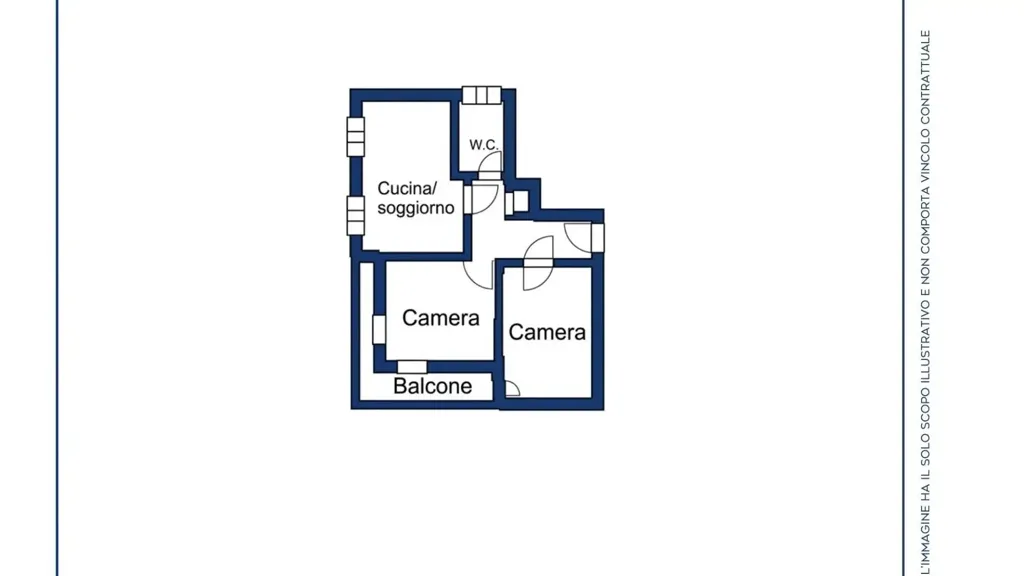Plaan - Triplex with Balcony in Cattolica