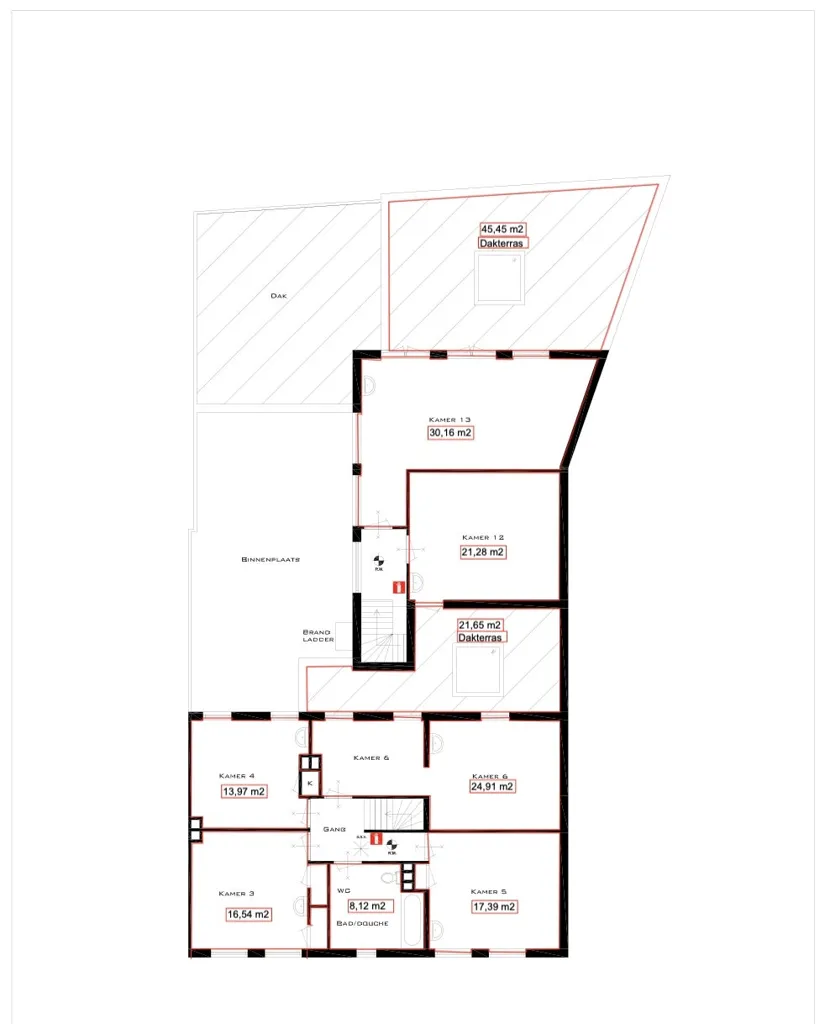 Plan - Student Room in Shared House, Heerlen Centre