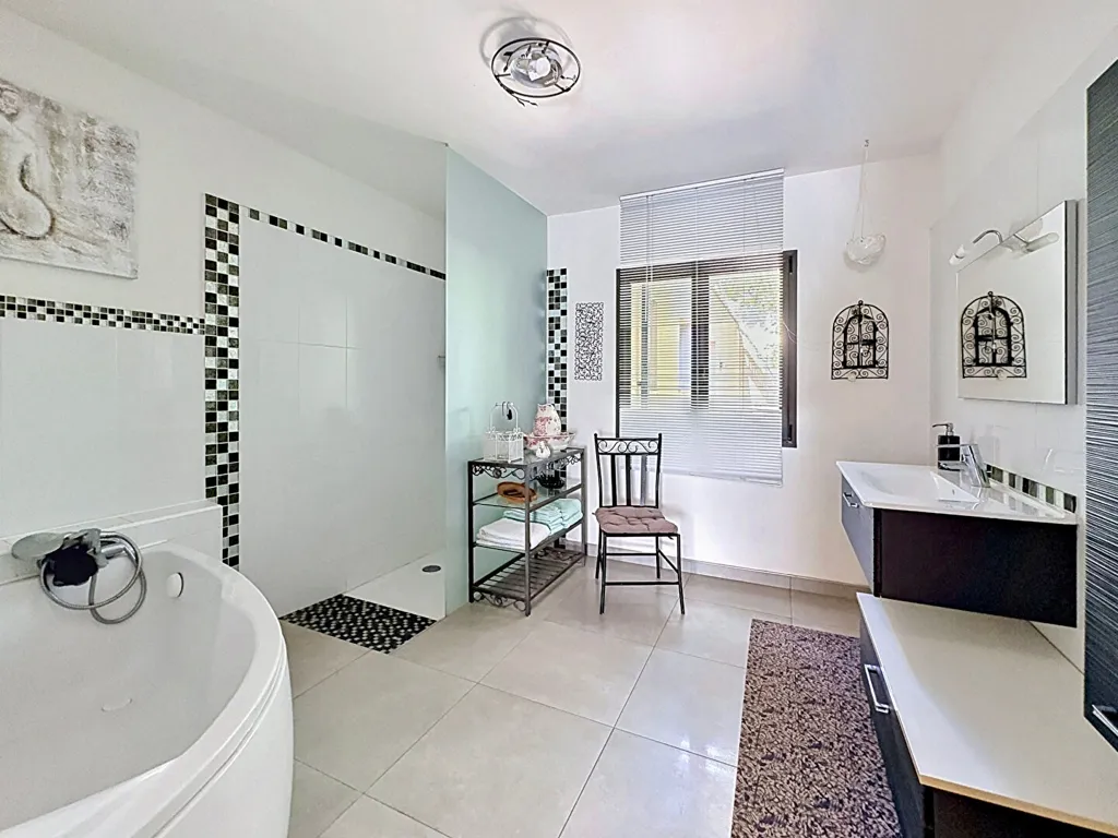 Bathrooms - Architectural Villa with Pool in Perpignan Area