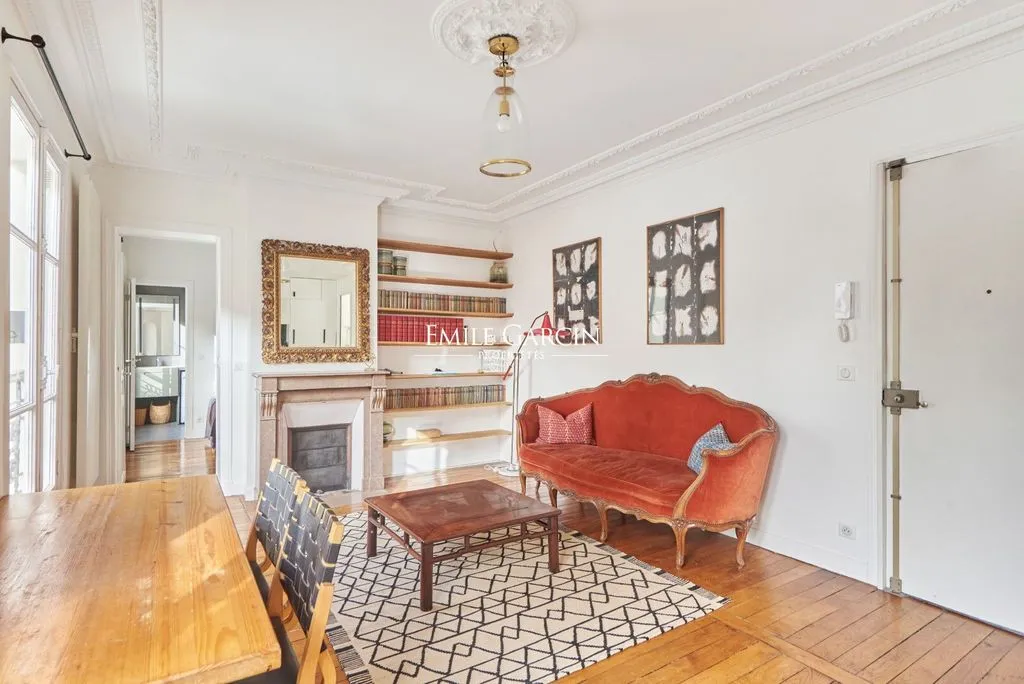 Séjour - Appartement de Luxe avec Jardin à Paris