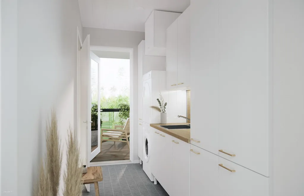 Cuisine - Modern Apartment with Garden in Nokia Viiki