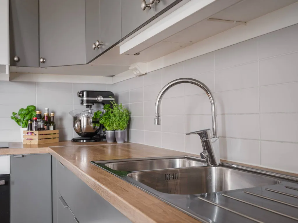 Köök - Apartment with Balcony in Terra Nova, Visby