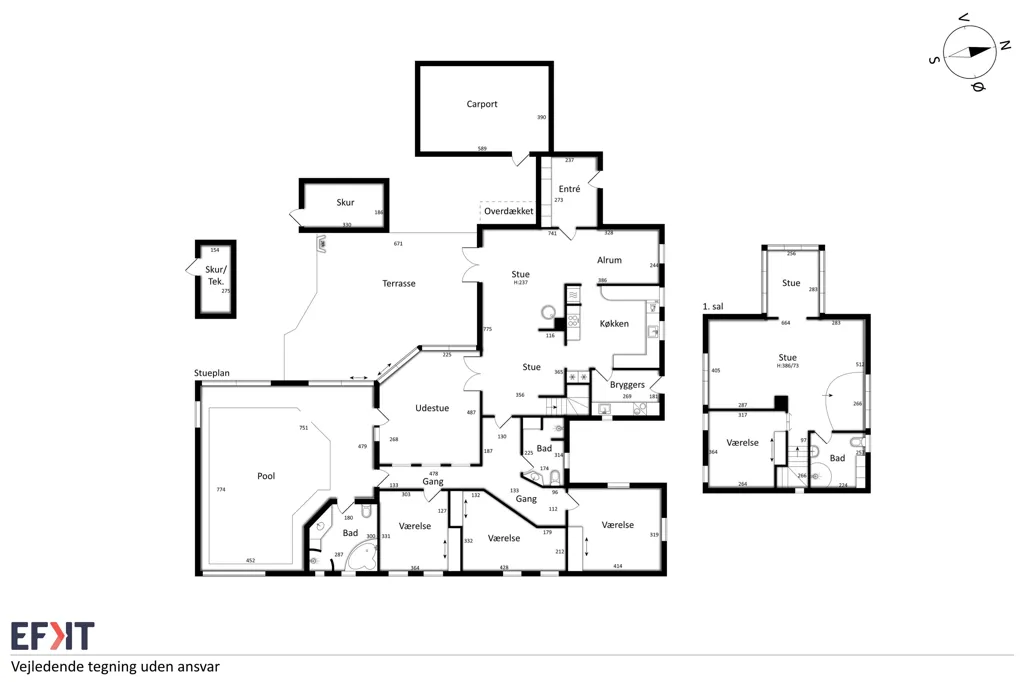 Plan - Villa with Sea View in Bønnerup Strand