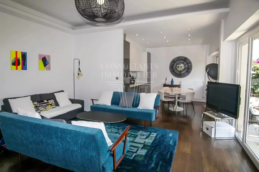 Séjour - Appartement de Deux Suites avec Jardin à Cimiez, Nice