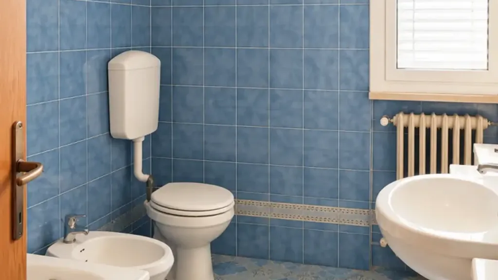 Salles de bain - Spacious Trilocale with Balcony in Gattatico