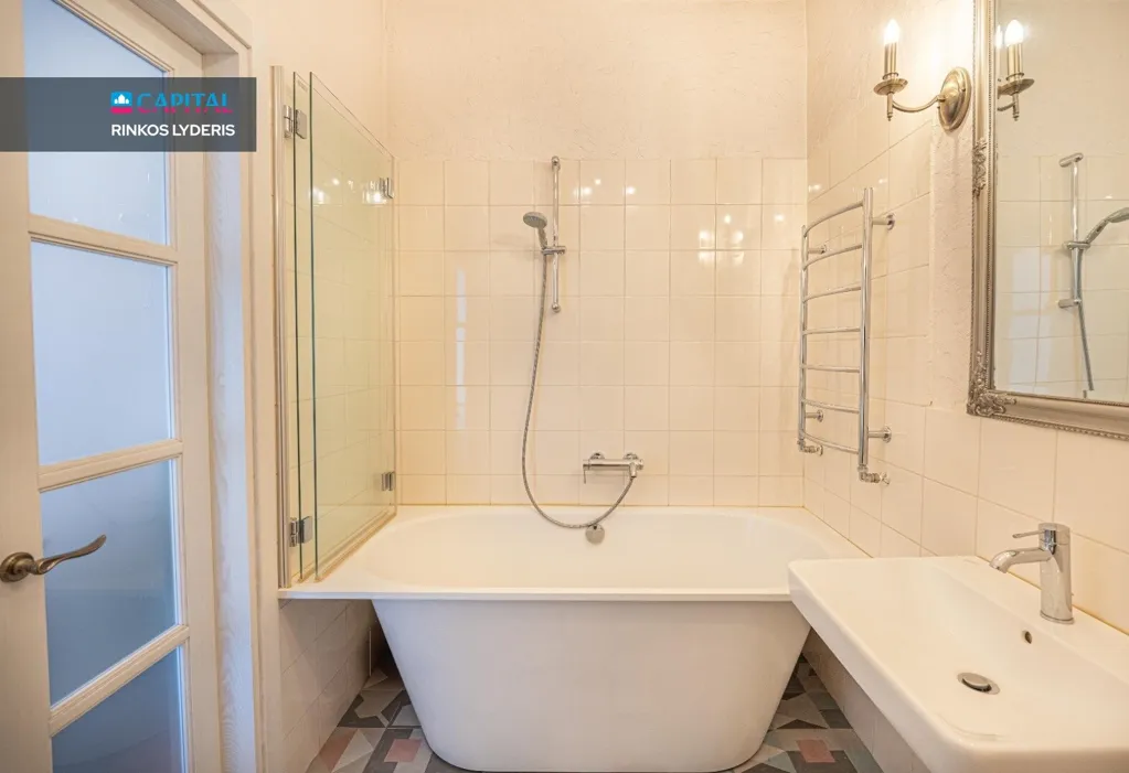 Salles de bain - 2-Bedroom Apartment with Balcony in Klaipėda Centre