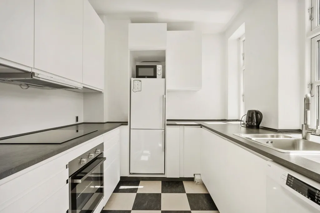 Köök - Condo with Garden in Odense C