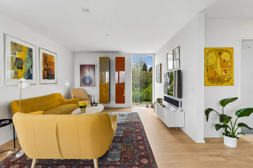 Séjour - Architect-Designed Villa with Øresund View in Rungsted Kyst