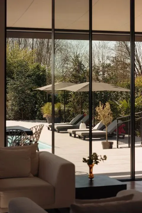 Living Room - Villa with River View on Amsteldijk Noord