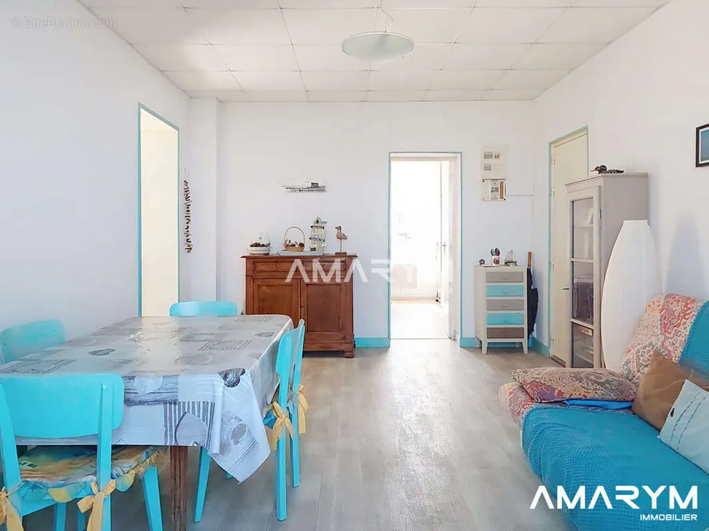 Séjour - Appartement avec Vue Mer et Terrasse à Ault