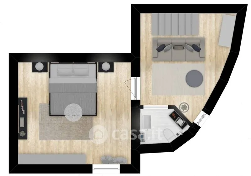 Plaan - Quadrilocale with Semicircular Kitchen in Prezza