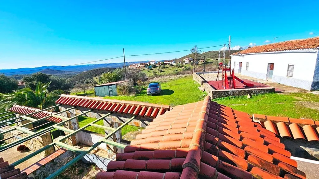 Vue aérienne - Villa with West Views in Almonaster la Real