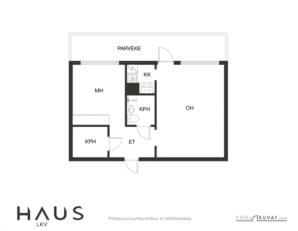 Plan - Modernised Flat with Balcony in Eastern Centre, Turku
