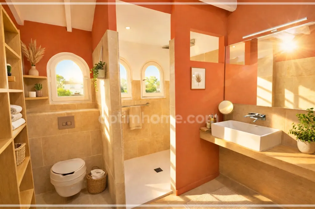 Salles de bain - Maison avec Piscine et Bureau à Montélimar