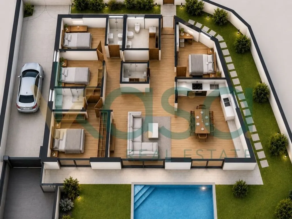 Vista aerea - Contemporary Villa with Pool in Quinta da Marquesa