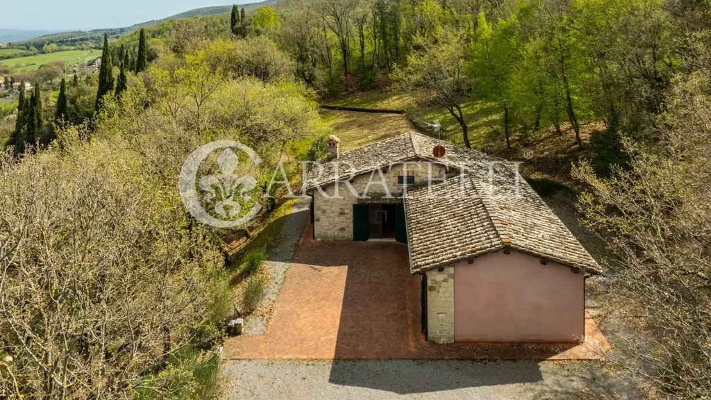 Vue aérienne - Rustic Property with Pool in Sarteano