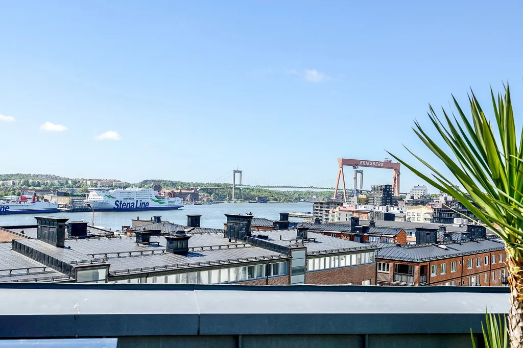 Terrasse - Apartment with Balcony and Solari in Eriksberg