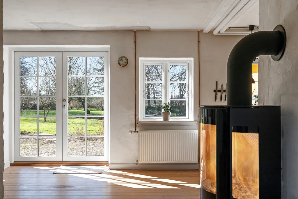 Living Room - Villa with Forest View in Faaborg
