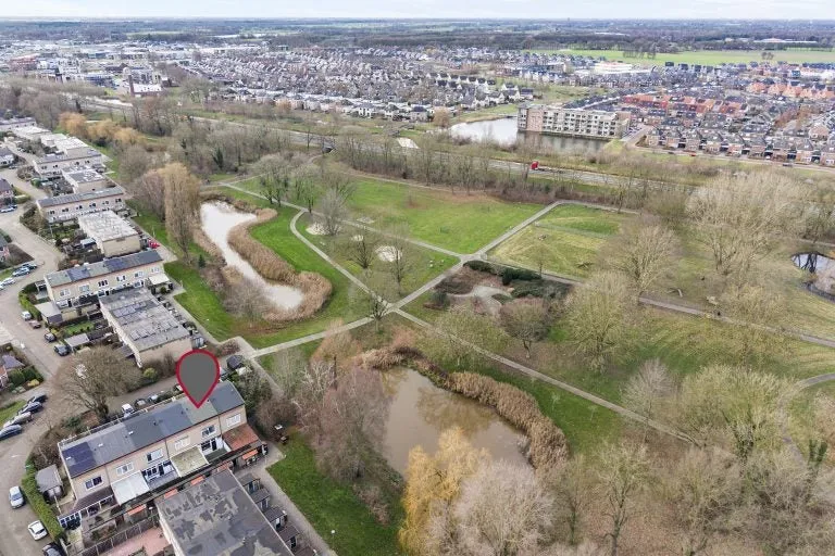 Vue aérienne - Semi-detached House with Rooftop Terrace in Hardenberg