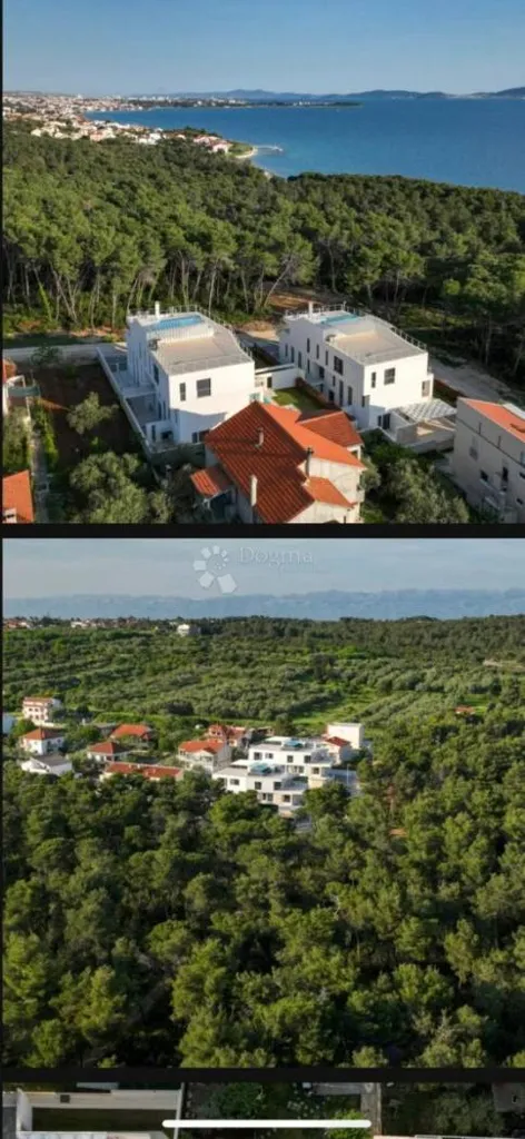 Vista aerea - Seaside Apartment with Private Pool in Kožino, Zadar
