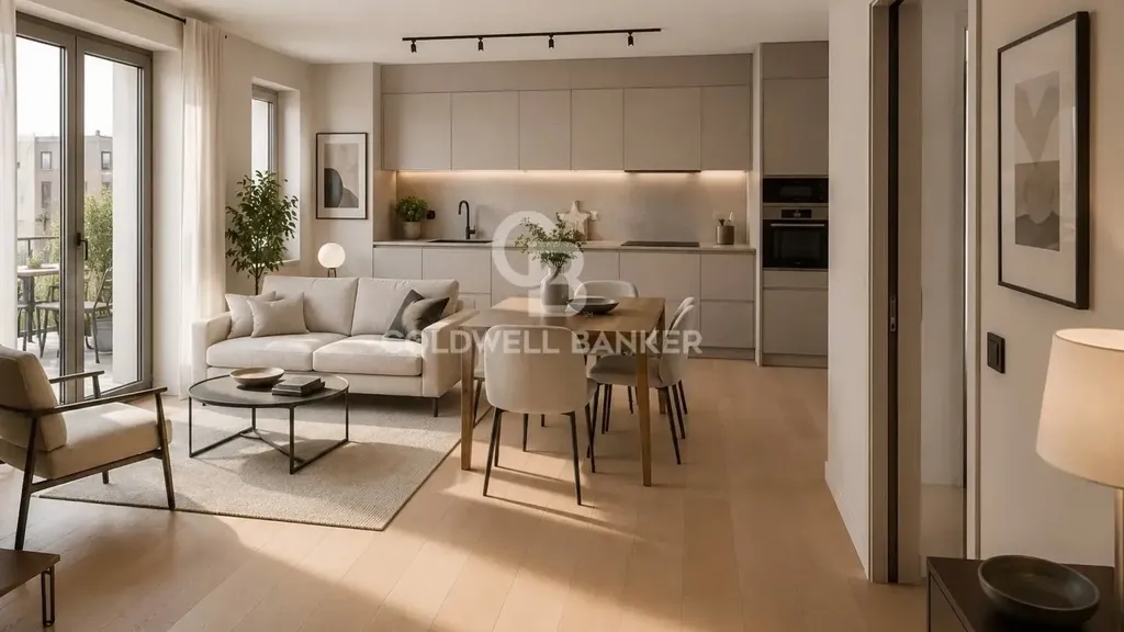 Séjour - Rearranged Apartment with Balcony in Milan