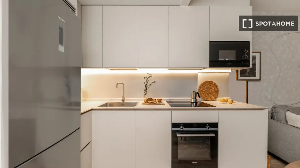 Cucina - 1-Bedroom Apartment with Balcony in Lista, Madrid