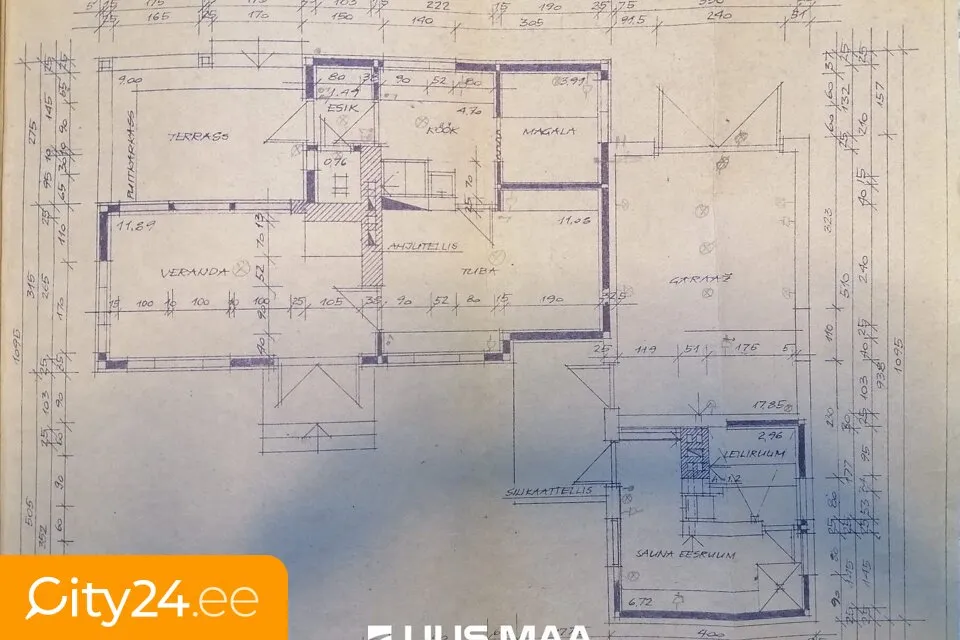 Plan - Renovated Cottage with Sauna in Uusküla