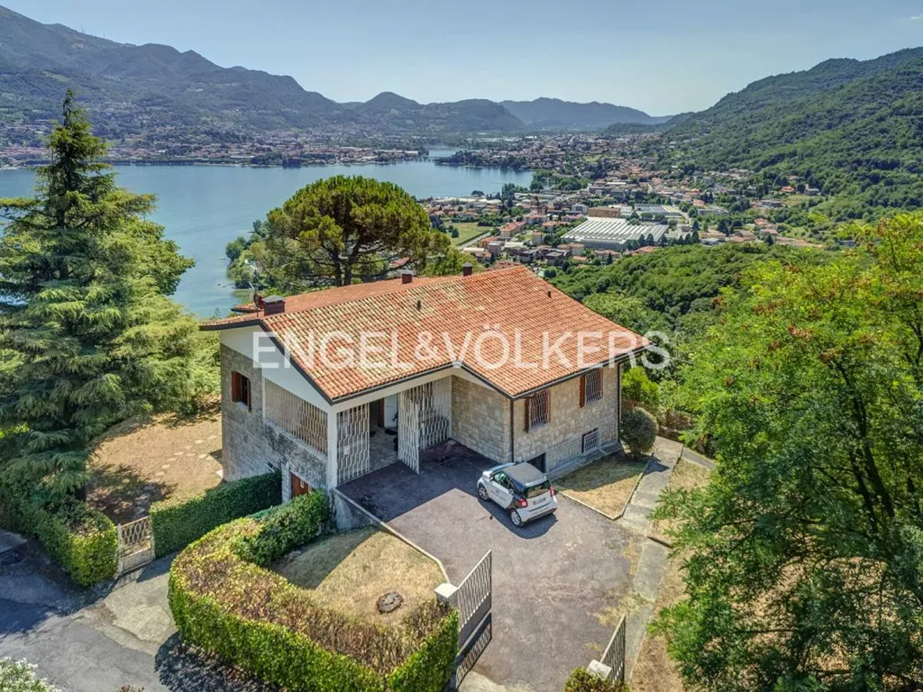 Aerial - Villa with Lake View in Galbiate