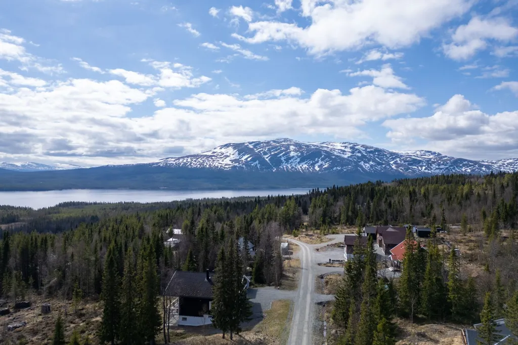 Vue aérienne - Sloping Plot with Fjäll View in Ottsjö