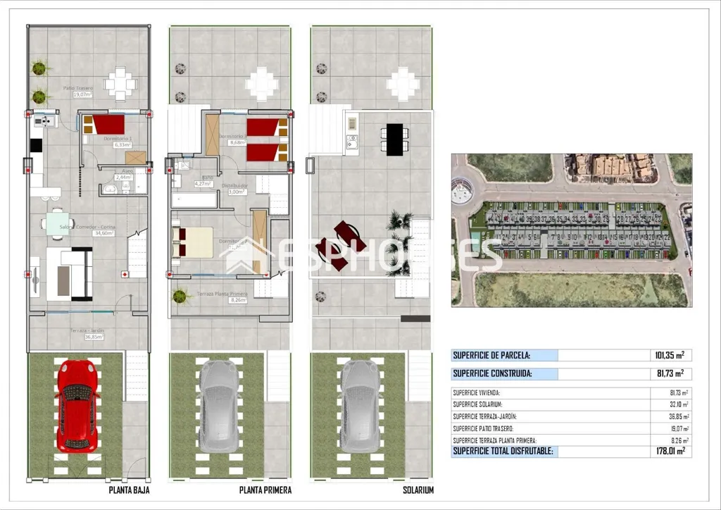 Plan - Bungalow with Pool in Cox