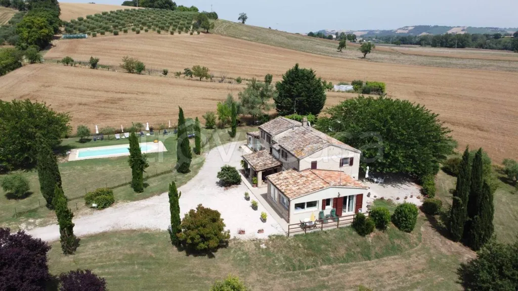 Vista aerea - Rustic Casale with Pool in San Costanzo