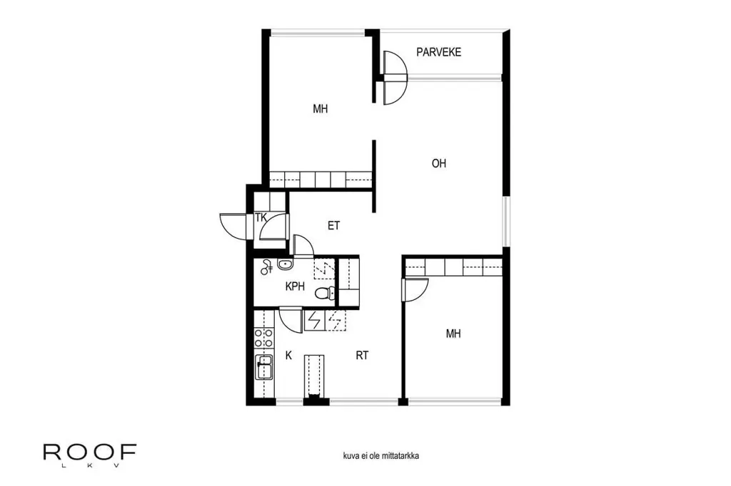 Plaan - Bright Apartment with Balcony in Salo