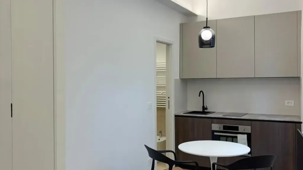 Köök - Modern Studio with Sea View in Genoa