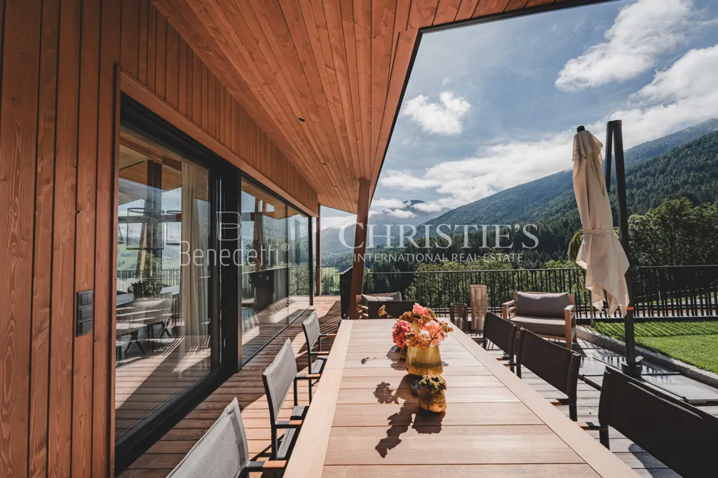 Terrasse - Luxury Chalet with Wellness Area in Olang