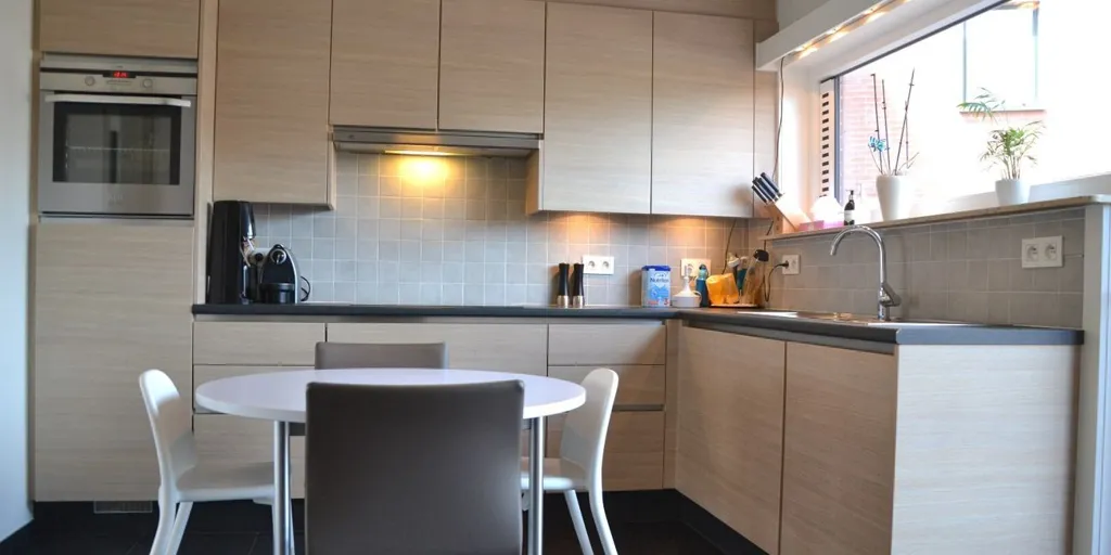 Köök - Apartment with Terrace in Wevelgem