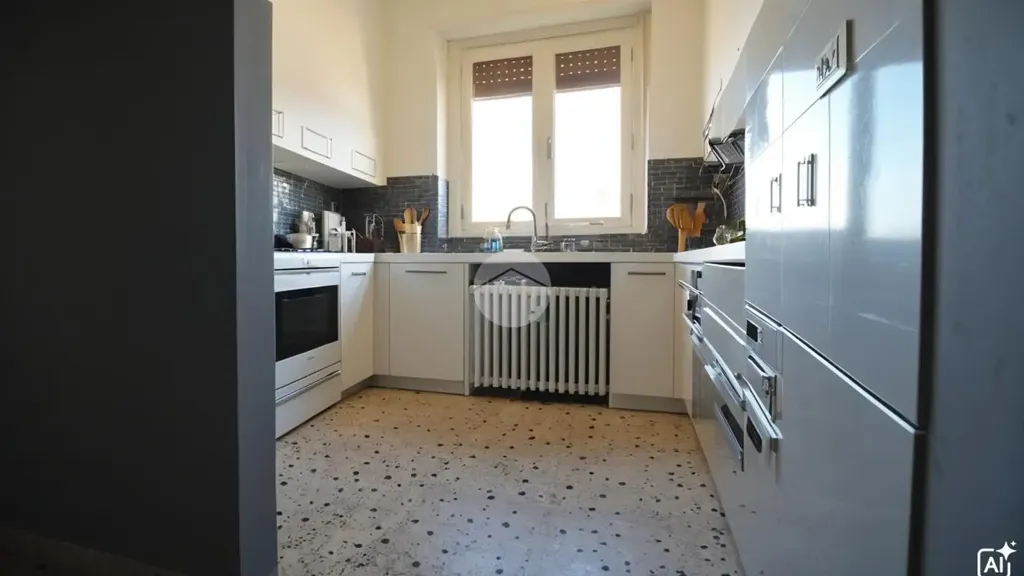 Cuisine - Penthouse Apartment with Panoramic View in Brandizzo
