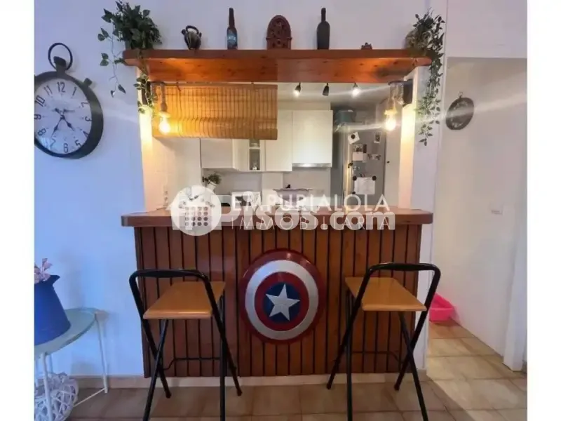 Köök - Reformed Apartment with Terrace in Empuriabrava