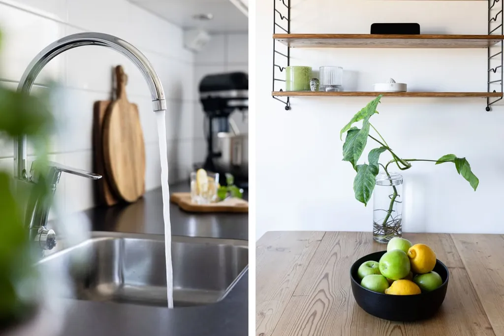 Cuisine - Bright Two-Bedroom with Balcony in Kalmar
