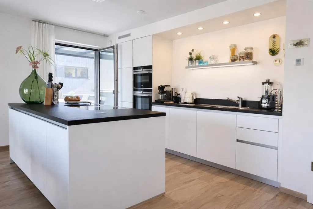 Cuisine - Appartement avec Terrasse et Véranda à Eselborn