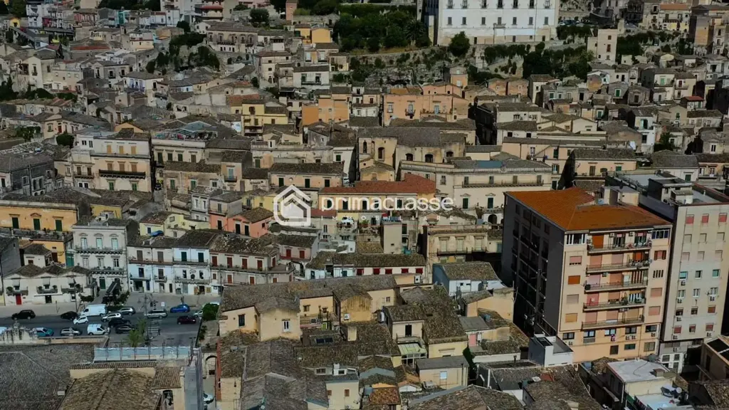 Vue aérienne - Independent House with Panoramic Terrace in Modica