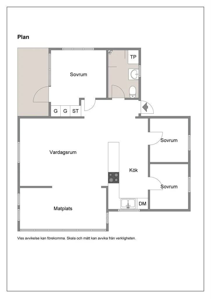 Plan - Two Renovated Cottages with Sea View in Långvik