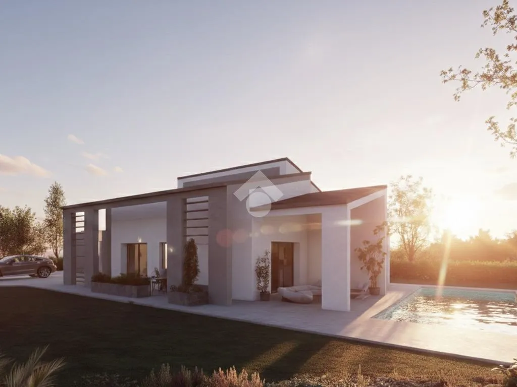 Exterior - Contemporary Villa with Private Garden in Parma